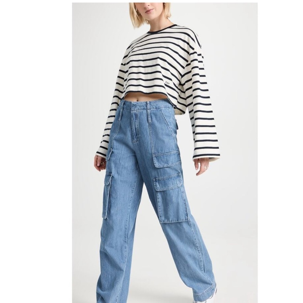 FRAME Relaxed Straight Cargo Jeans